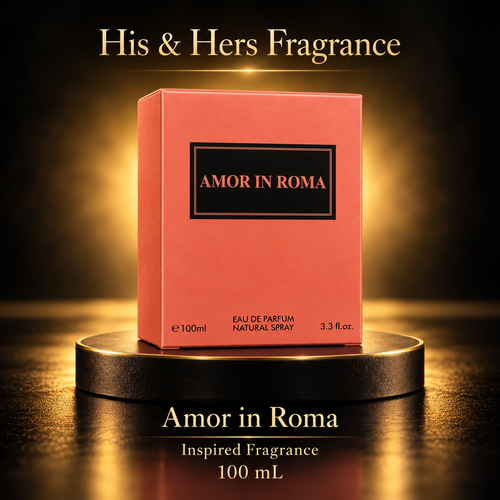 Amor in Roma 100 mL — His & Hers Fragrance black and gold product card