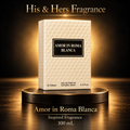 Amor in Roma Blanca 100 mL — His & Hers Fragrance black and gold product card