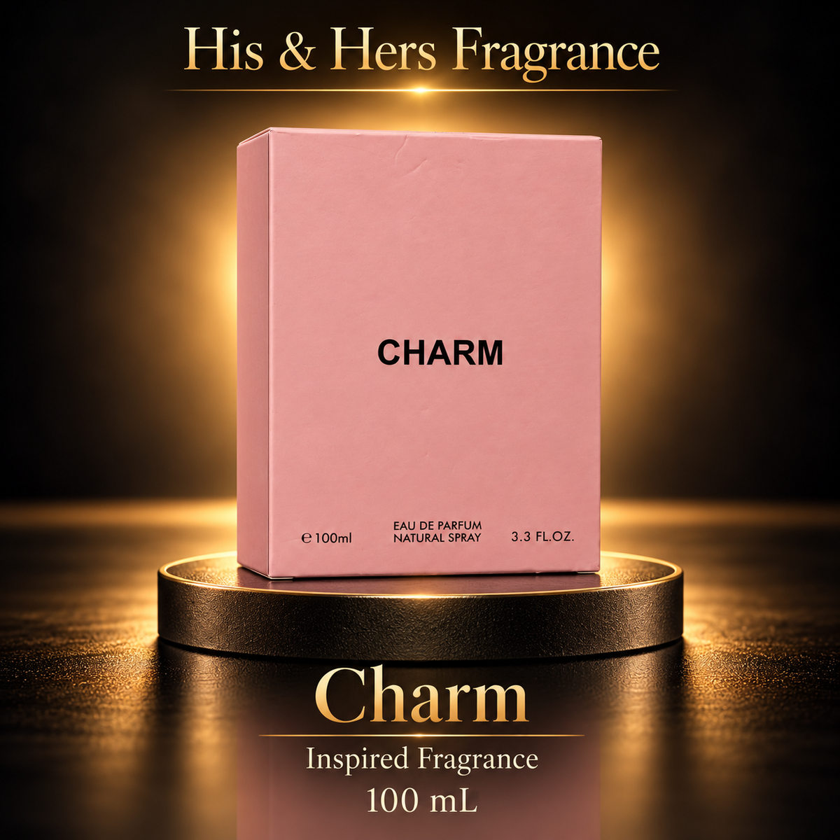 Charm 100 mL — His & Hers Fragrance black and gold product card