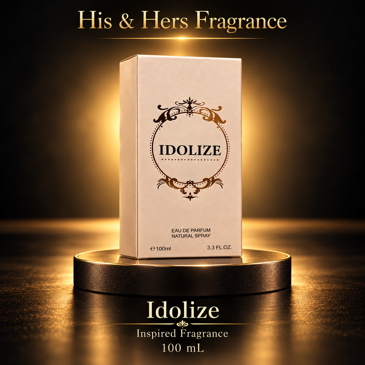 Idolize 100 mL — His & Hers Fragrance black and gold product card
