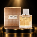 Jimmy Choo Illicit 60 mL bottle and carton in black and gold