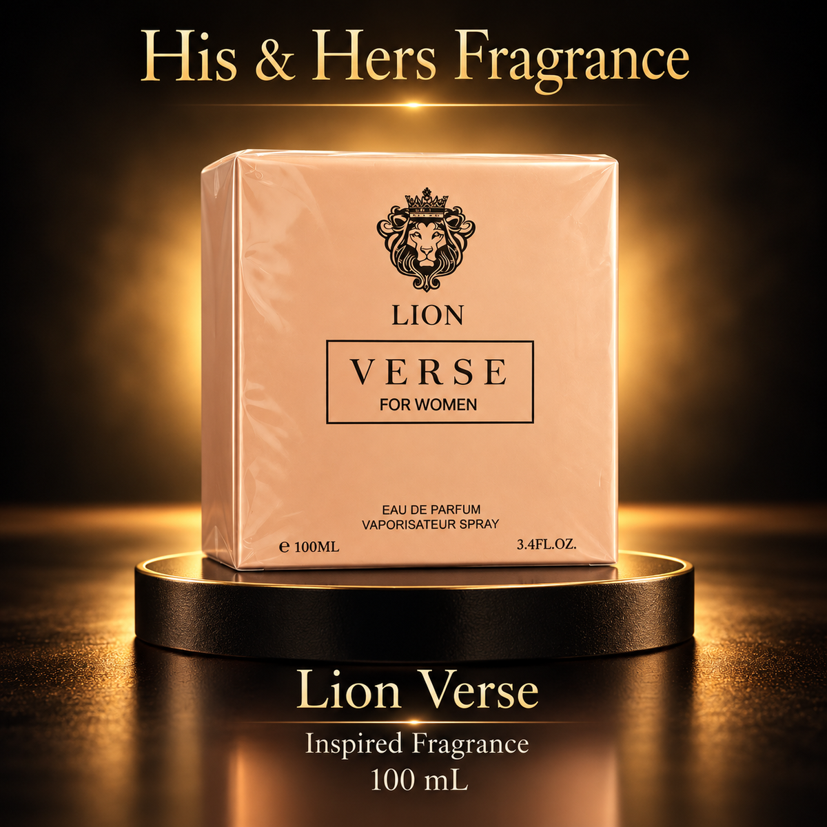 Lion Verse 100 mL — His & Hers Fragrance black and gold product card