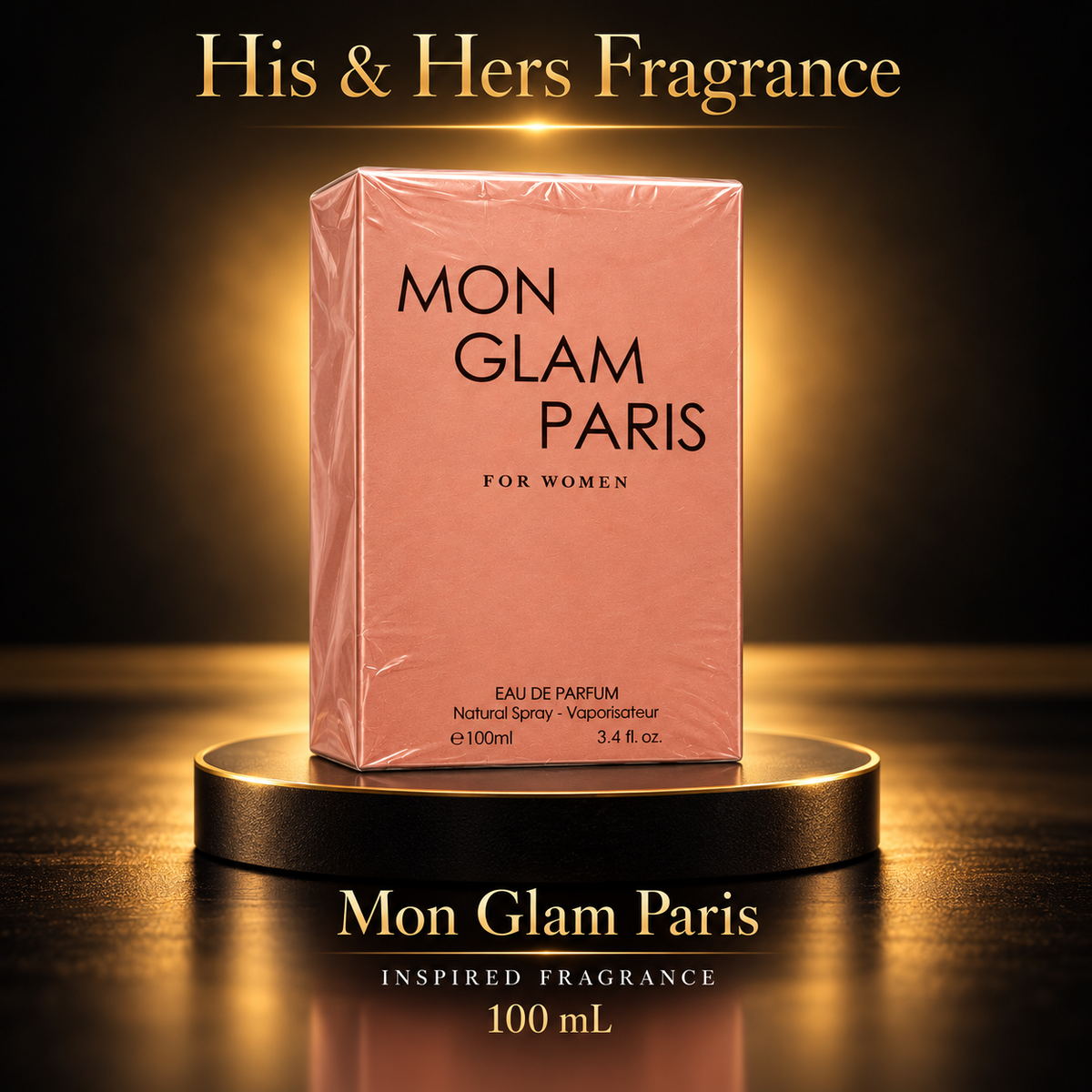 Mon Glam Paris 100 mL — His & Hers Fragrance black and gold product card